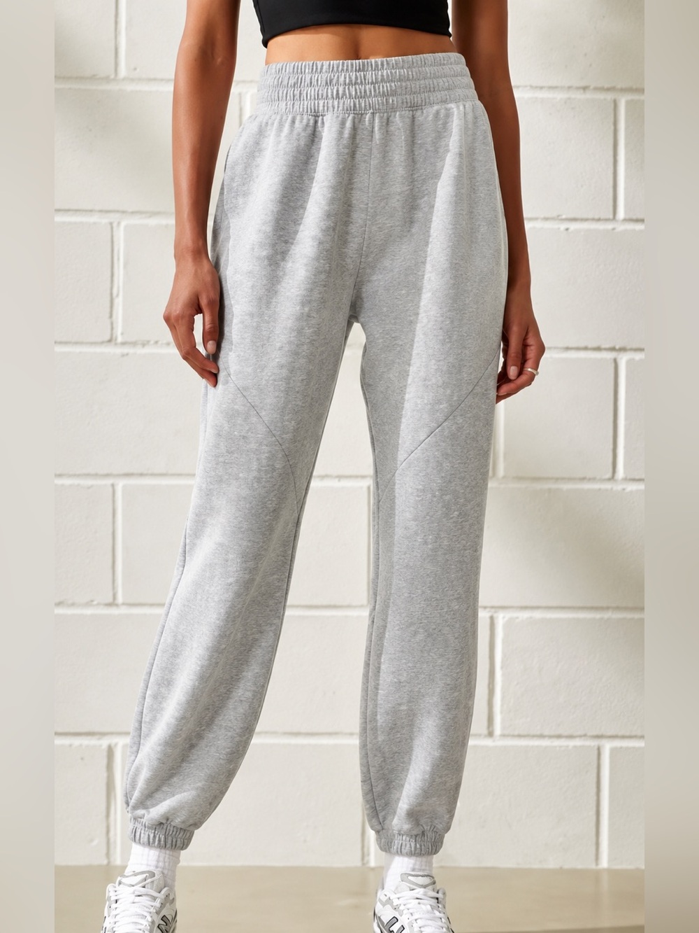 Abercrombie YPB neoKNIT High Rise Sweatpants XXL Gray NWOT